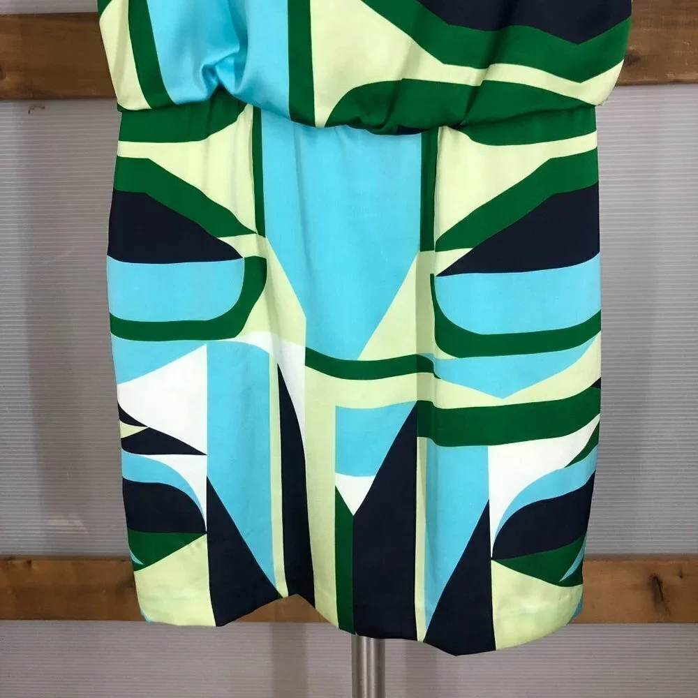 Ricki's Blue Green Yellow Geometric‎ Dress Sz 8 - Picture 5 of 12